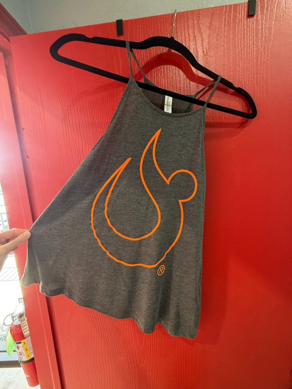 HOTWORX Gray Flame Crop Tank Top